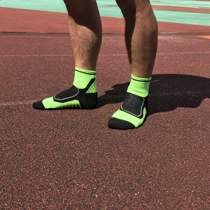 Хлопковые мужские спортивные носки для бега, европейские размеры 39-44, носки для бега, баскетбола, дышащие, для скалолазания, тренажерного зала, фитнеса, велоспорта, calcetines ciclismo