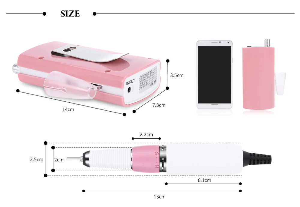 Máquina de Polimento Mini Elétrica Prego Broca Arquivo Manicure Pedicure Profissional Unha Arte Polidor Bits 30000rpm 18w 27 Cheap Equipamento de unhas artísticas