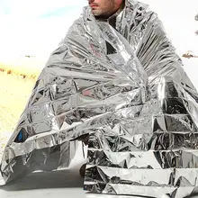 1 шт. Открытый Водонепроницаемый аварийный выживания фольги тепловой спасательный одеяло первой помощи кемпинг выживания комплект Supervivencia 'lrz
