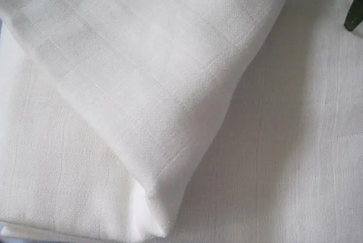 plain white muslin swaddle blanket