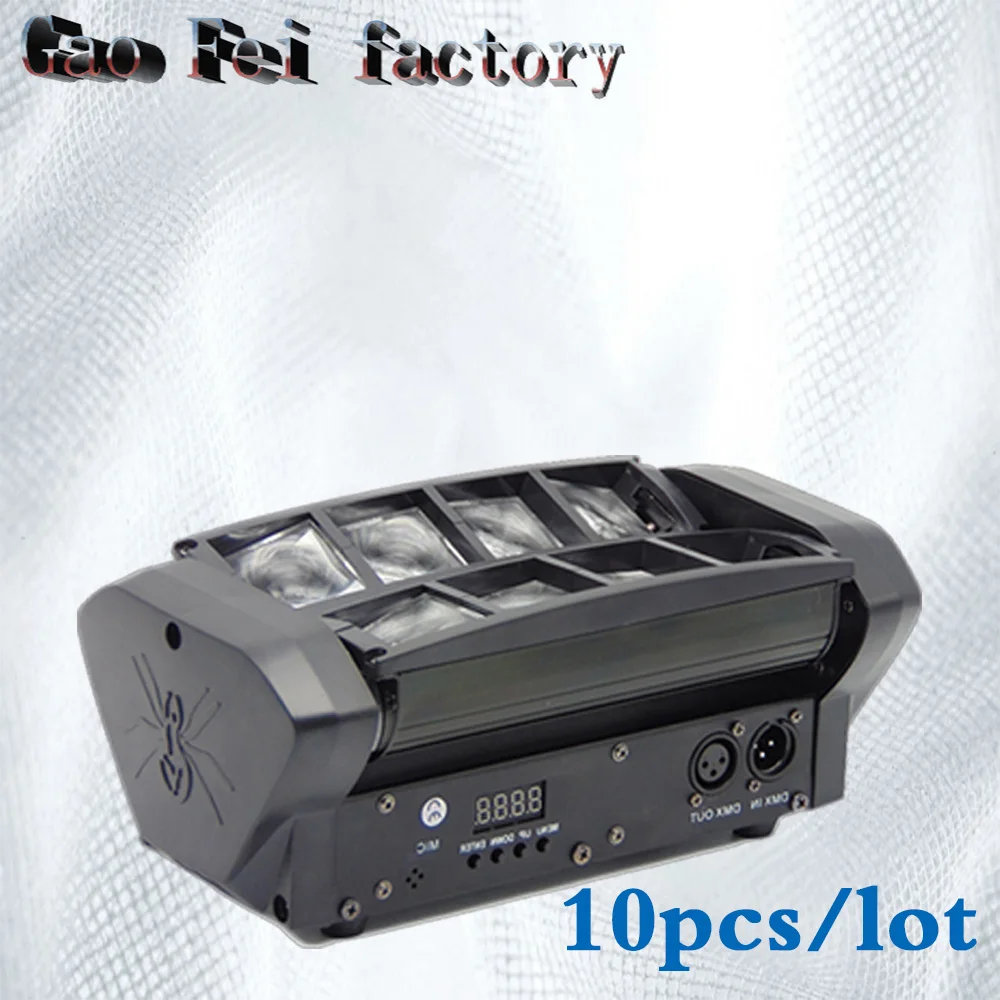 

10pcs/lot Moving Head Light Mini LED Spider 8x6W RGBW Beam Light Good Quality Fast Shipping