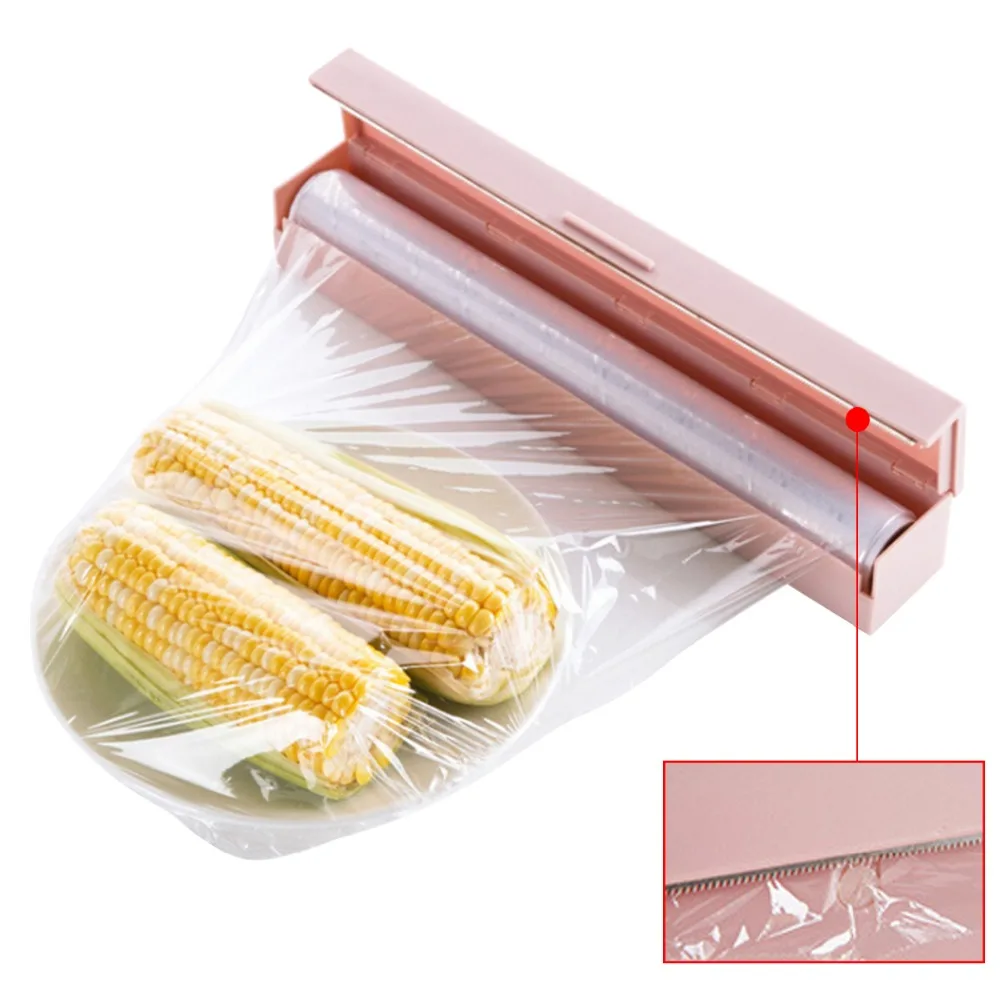 

Food Plastic Cling Wrap Dispenser Preservative Film Cutter Kitchen Tool Accessories