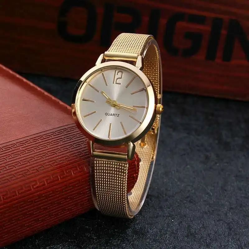 

Hot style nail steel wire with watch for ladies fashion quartz watch for ladies student watch