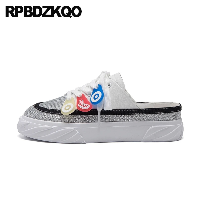 

runway slippers white flats platform sneakers trainers muffin mules thick sole designer shoes women luxury 2019 elevator italian