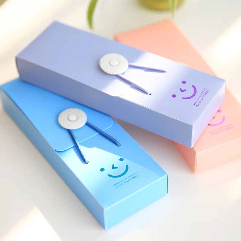

New Candy Color Cute Stationery Pencil Box Student Supplies Children Creative Pencils Stationery Office Storage Pencil Box