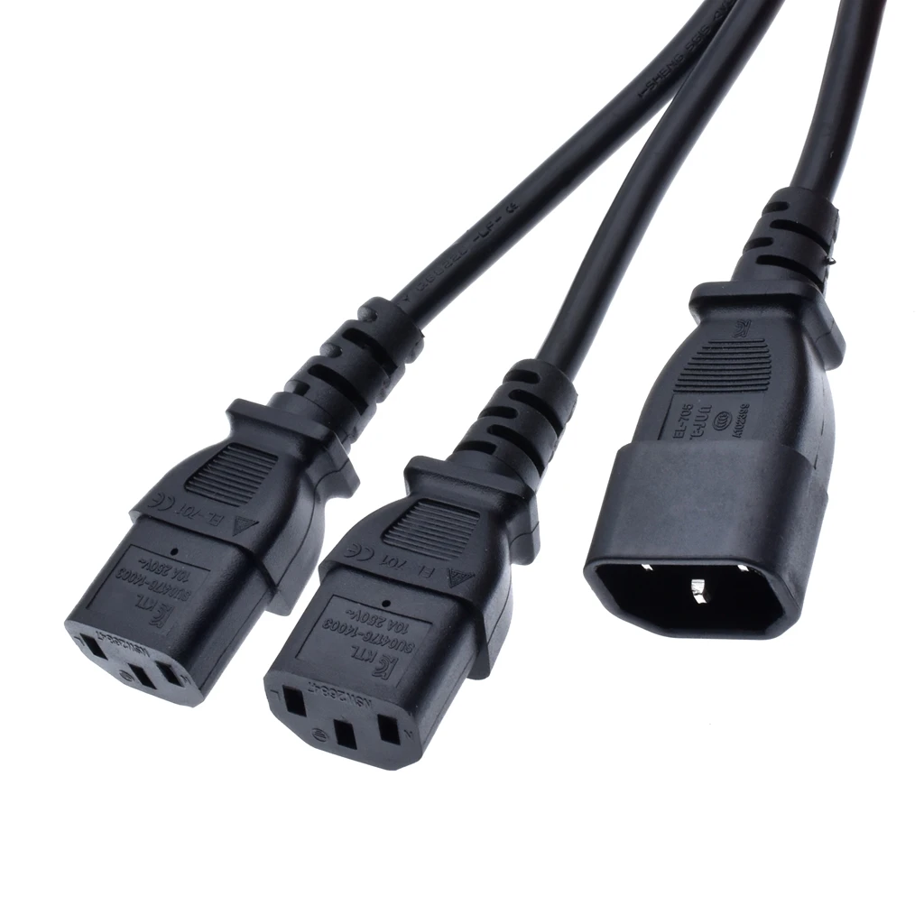 IEC 320 C14 до 2 x C13 Y разделительный шнур, 10A, 250 V, IEC 320 Мужской до 2 DVI переходник с внутренней резьбой 1 шт