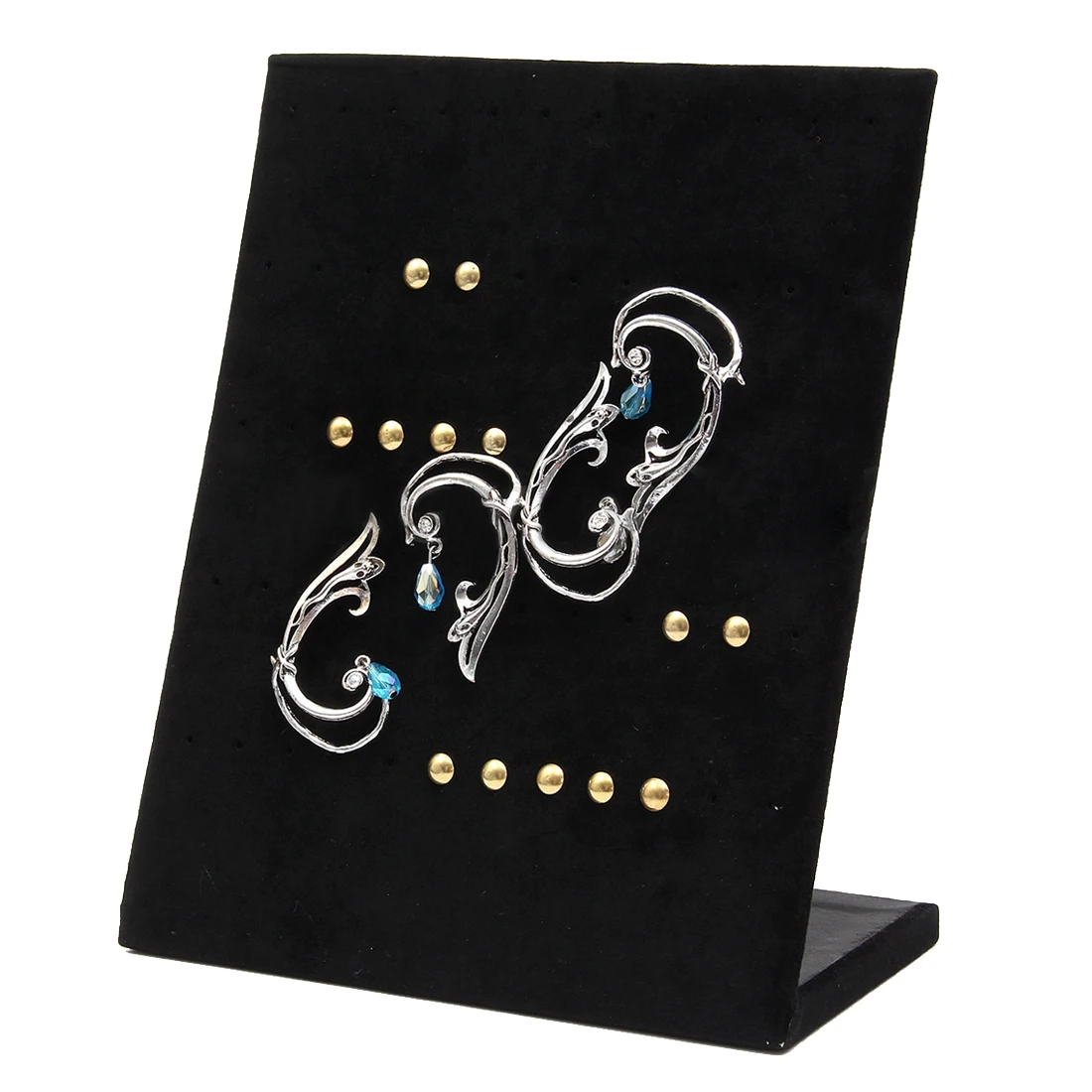  Velvet Display Stand 30 Pair Earring Standcolor Jewelery: Black