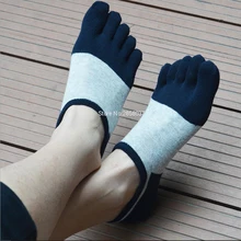 New Cotton Sport Socks Slippers Outdoor Summer Spring Men Invisible Socks Sport Mesh Ankle Five Finger Socks Men’s Thin Socks