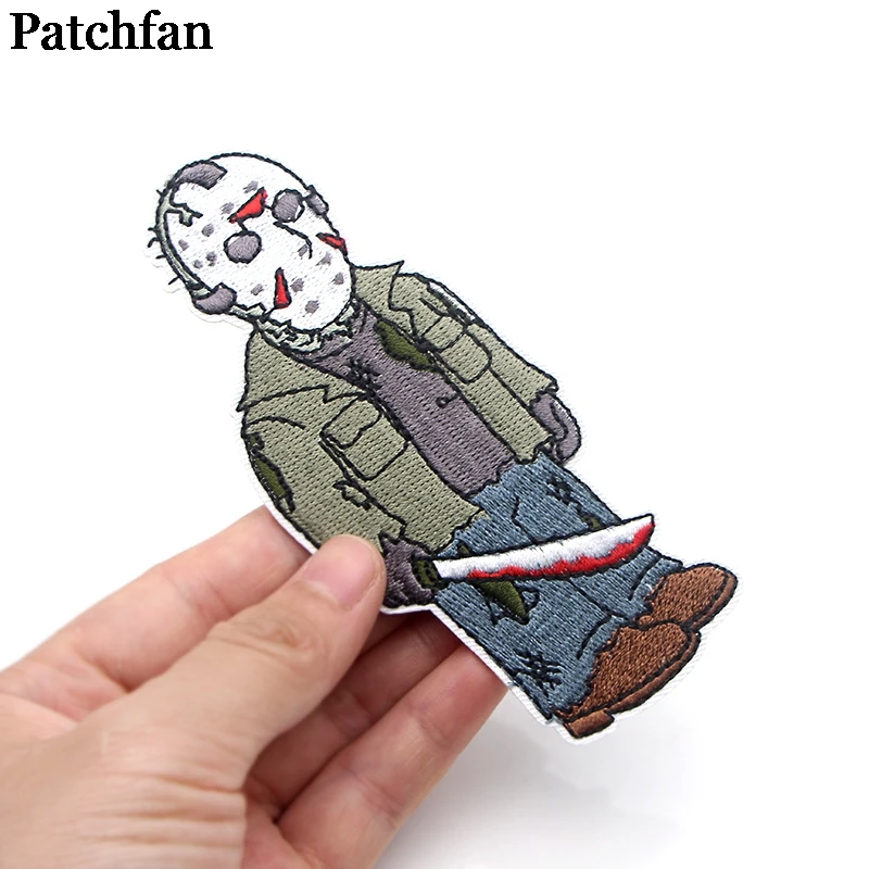 Patchfan Friday the 13th DIY Вышитые нашивки пришить УТЮГ НА одежду рюкзак шляпа украшения дома наклейки значки A2091