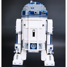 Экспресс Новинка классический темы кино Игрушка Детская игрушка 2127 шт. собраны строительные блоки робот игрушка R2-D2 серии Star Wars