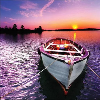 

5D DIY Diamond Mosaic DIY Diamond painting cross stitch Painting Crafts Diamond Embroidery Decoration Gifts Sunset by the sea
