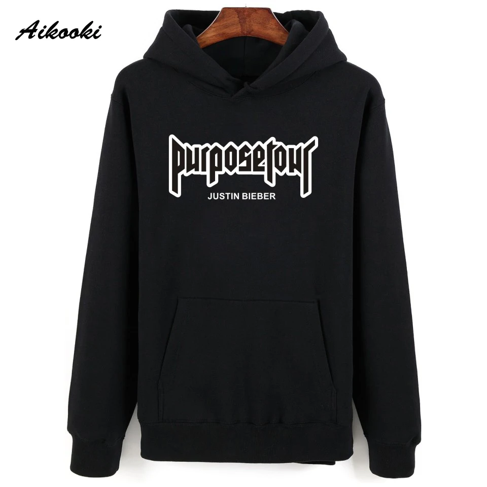 Aikooki Justin Bieber Pop Men Hoodies Hip Hop Fashion Streetwear Boys Hoodies Sweatshirts Female Winter Skateboard Women Clothes