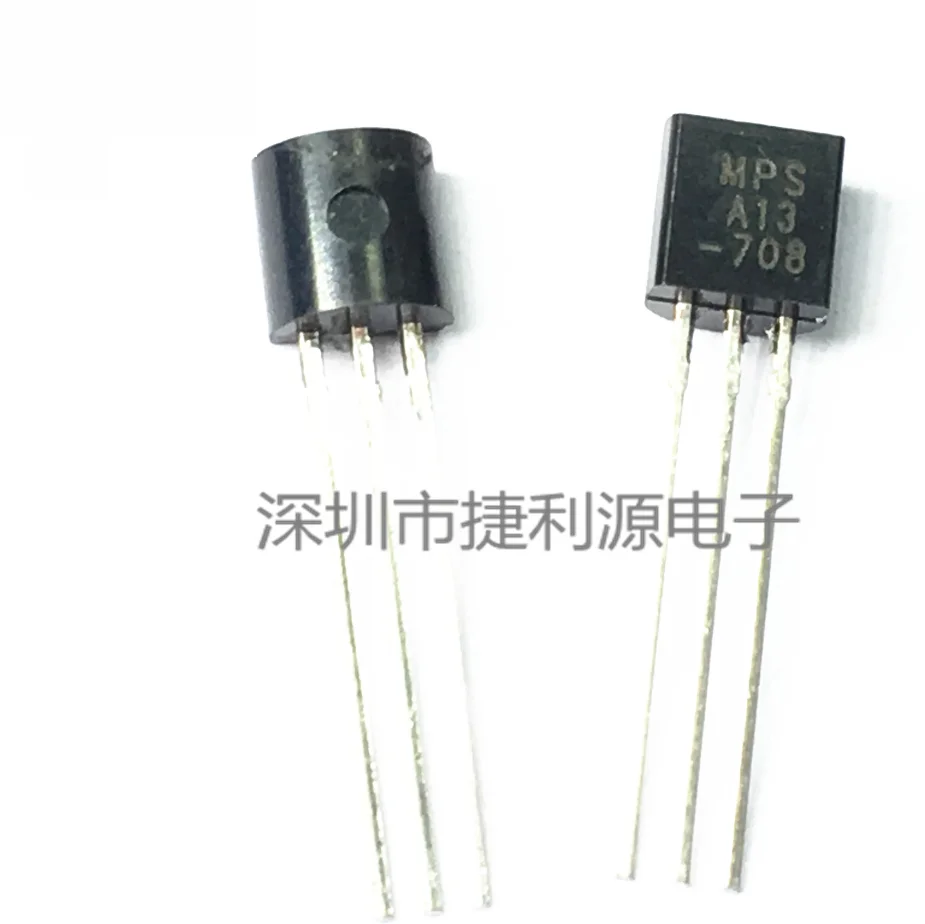 100pcs MPSA13 A13 TO 92 Darlington Transistors 500mA 30V NPN new