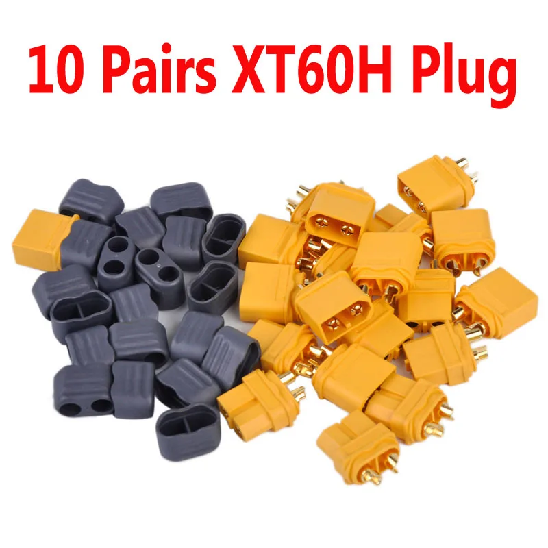 

10 pairs XT60H Male Female Amass Bullet Connectors Plugs For RC Lipo Battery FPV