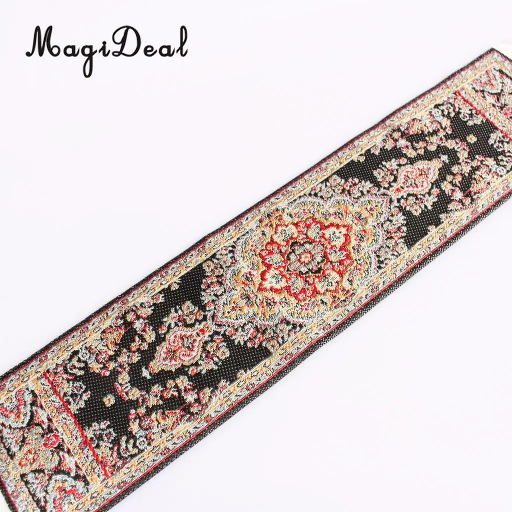 MagiDeal Colorful 1/12 Scale Silk Woven Rug Floor Coverings Carpet DollHouse Furniture Miniatures Toy for House Decor 8Kinds