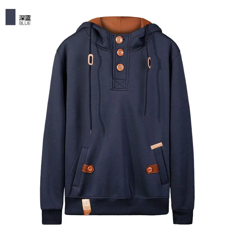 5Colors Men Sweatshirts Pullover Autumn Spring Hooded Tops Casual Male Hoodies Men Streetwear Muls Brand Jumpers M-3XL 2019 New 17