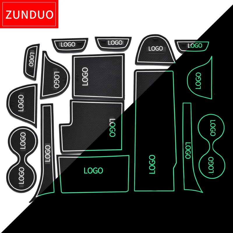 Goede ZUNDUO Poort slot pad Voor Mazda CX 3 CX 7 2006 2019 CX3 CX7 Interieur Deur Pad Auto Cup Houders Non slip matten ROOD WIT