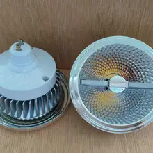 Высокая Мощность 15 Вт COB AR111 Светодиодный прожектор AR111 светодиодный Встроенный светодиодный светильник лампа, DC12V/AC85-25V 10 шт./лот