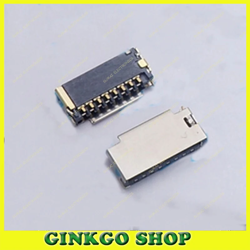 2x Socket slot/connecteur à souder pr micro SD type TF card Slot Socket welding 