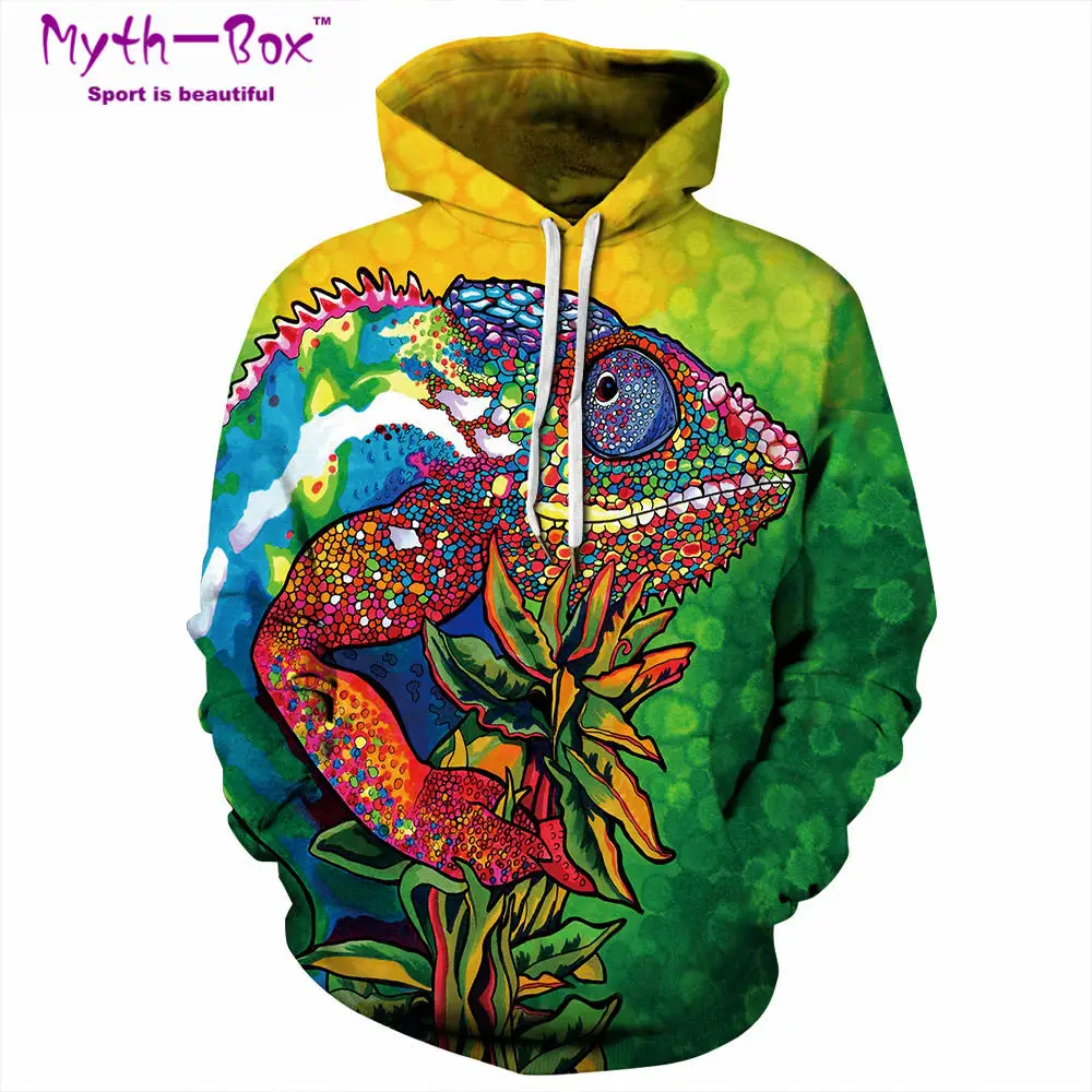 

Winter Autumn Women/Men Sweater Sport Hoodies Anole 3D Print Workout Tops Fitness Coat Loose Hooded Sweatshirts Running Pullover