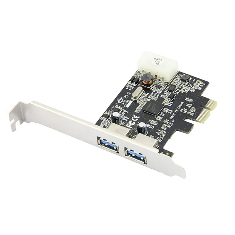 Карта контроллера PCI e с 2 портами USB 3 0 и низкопрофильный кронштейн PCIe адаптер