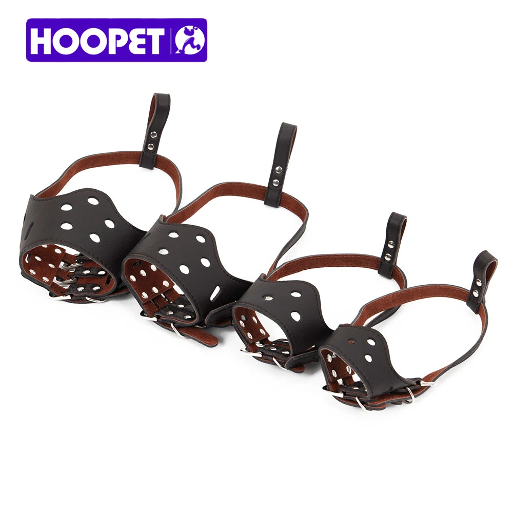

HOOPET Pet Mouth Adjustable Cap Basket Muzzle Mask Cage Cover Chewing Four Size High Quality Product