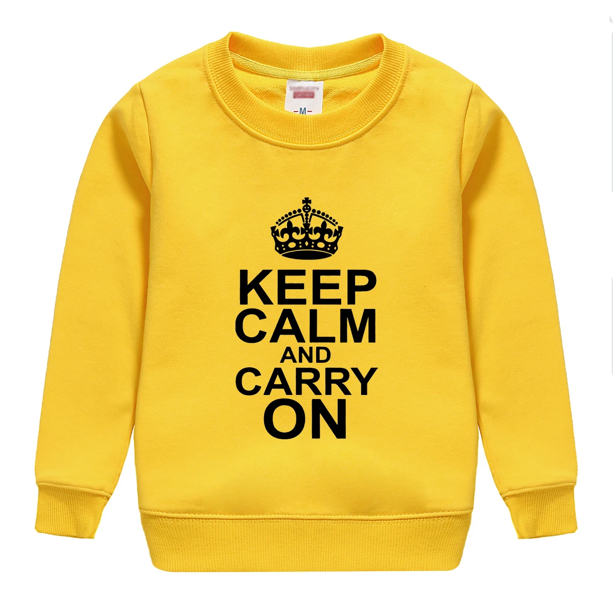 Забавный Печать keep calm and carry on с надписью Детское хлопковое вечернее платье в