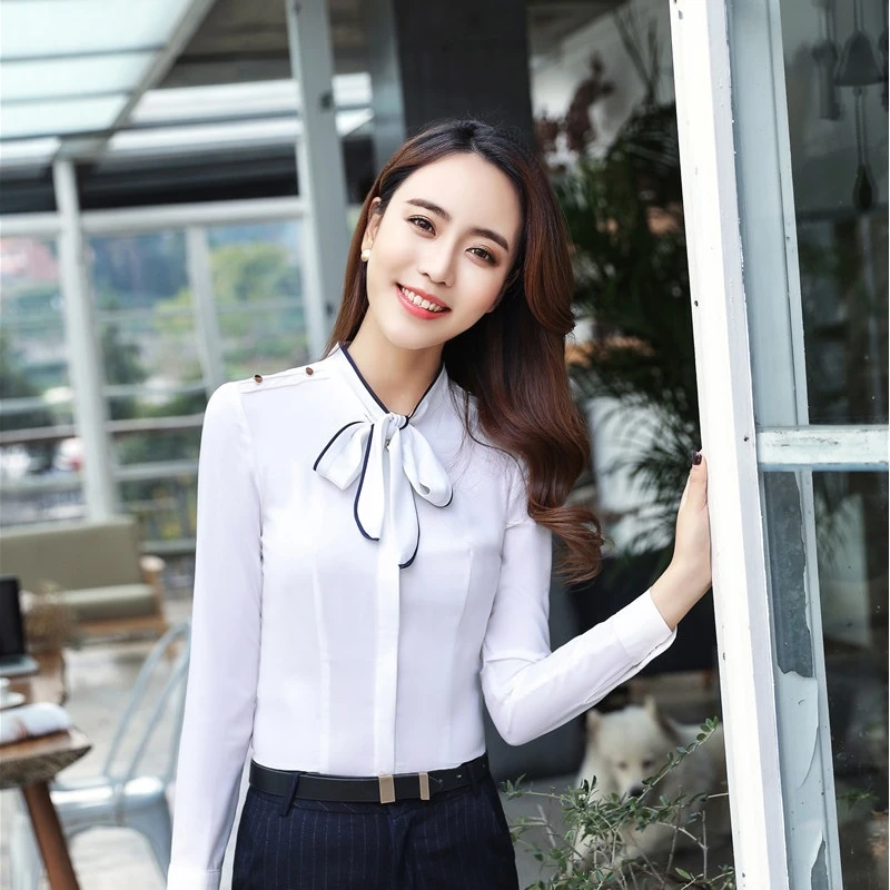 Blusas camisas elegantes delgadas de moda 2018 de nuevos estilos para Mujeres de de Trabajo de oficina Tops de señora blusa ropa|Blusas y camisas| - AliExpress