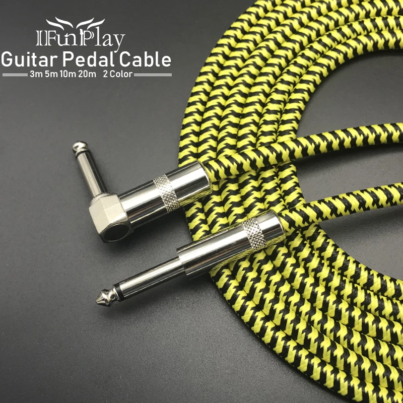 Coth Electric Guitar Cable 3m 5m 10m 20m Anti interference 6.35 Ukulele