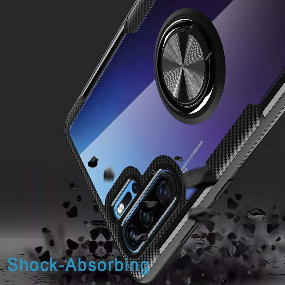 Case For Huawei P30 P20 Mate 20 Lite Pro Cover Ring Kickstand Silicone Case For Huawei Honor 20 10 Lite Pro 8X 8S 7X Play Cover (5)