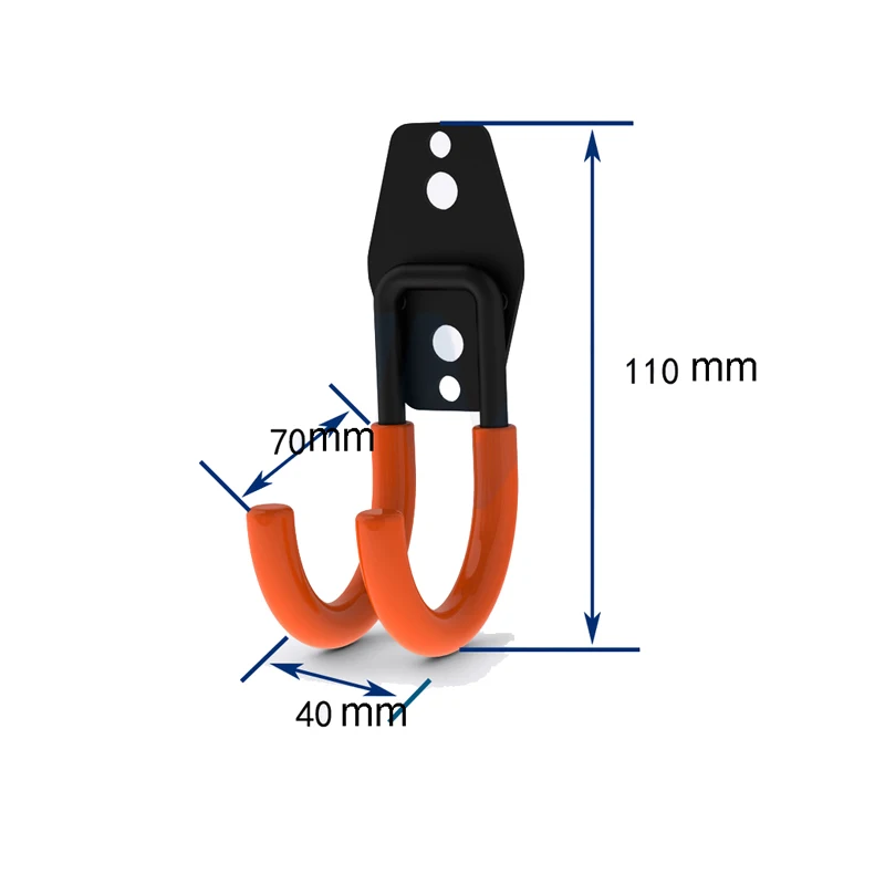 5 шт./лот сверхмощные крючки для хранения велосипедный шланг трубы крючки настенный крючок садовые подвесные инструменты гараж Органайзер держатель 25