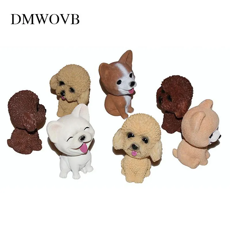 

DMWOVB 1Pcs Resin Shaking Bobble Head Dog Doll Toy Home Baby Kids Room Livingroom Car Interior Ornament Decor Teddy Toy Gift