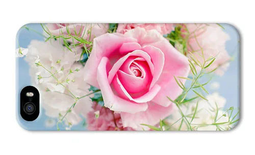 Free Shipping Hipster for iPhone 5 covers best pink rose bouquet 5/5S |