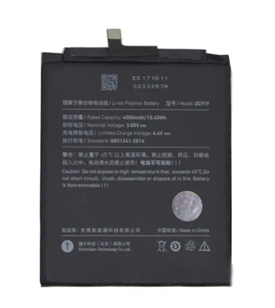 4000 мАч/15.40Wh DC919 Сменный аккумулятор для смартфона Smartisan M1L SM919 встроенный литиево-ионный аккумулятор Li-полимерная батарея