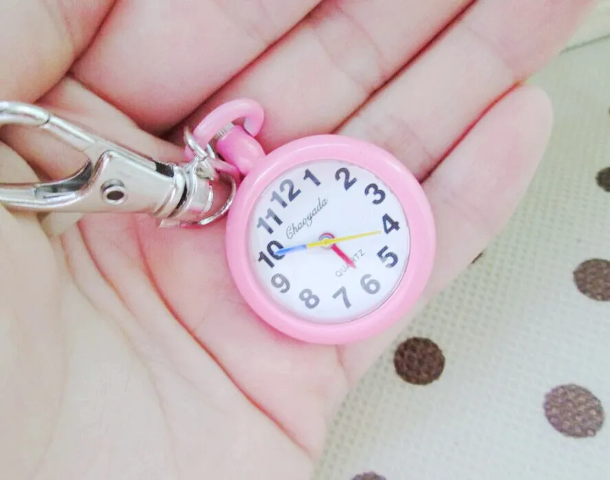 

Hot Popular Women's Cute fashion Pocket Watch Bronze Quartz vintage pocket watch Movement Keychain Keyring Watch 1PCS