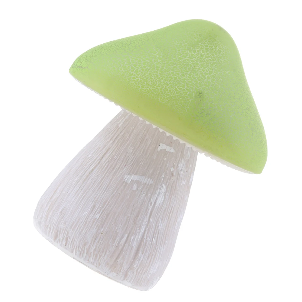 Solar Garden Mushroom LED Light Landscape Lamp Fairy Tale Resin Lawn Decor