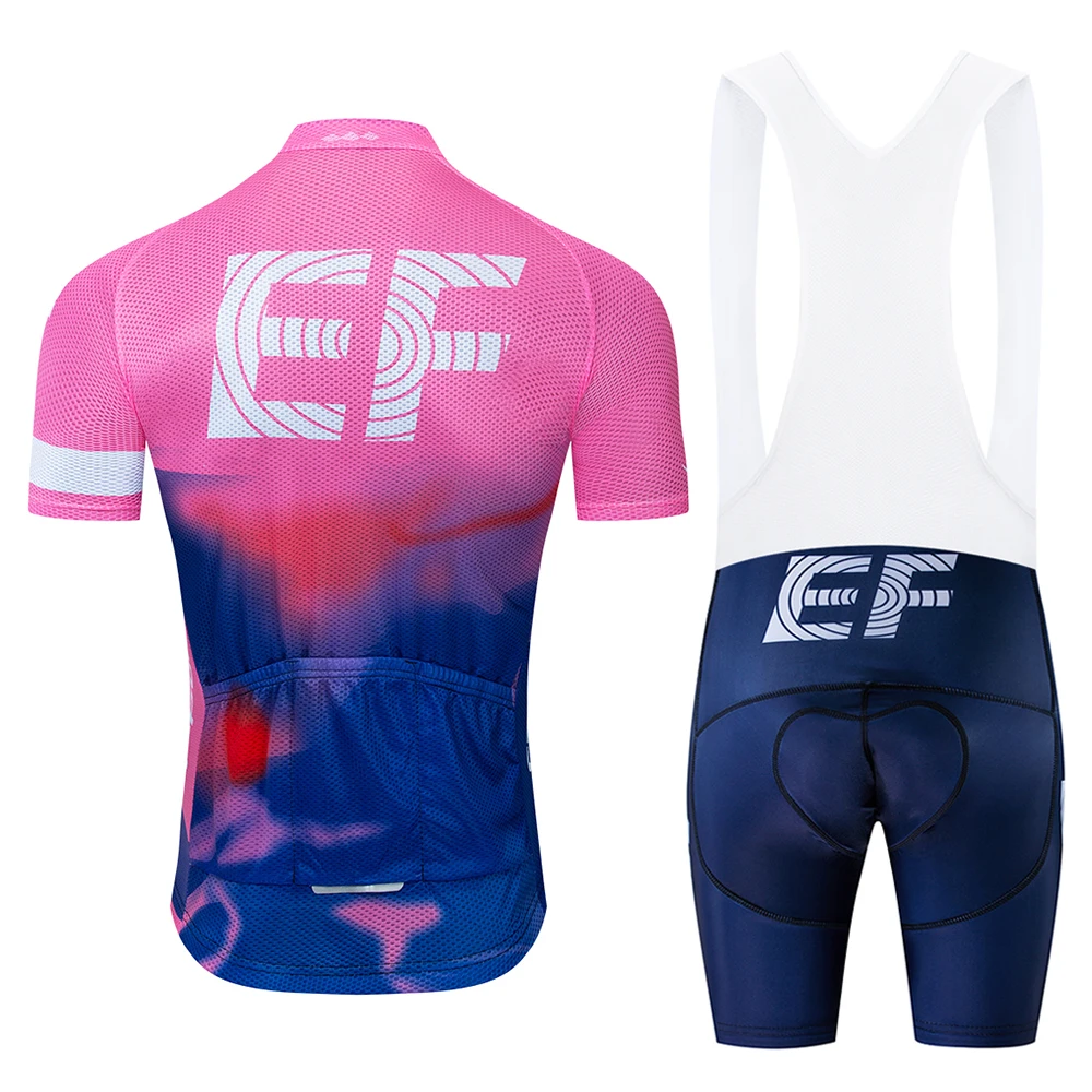 Розовый pro tour team EF набор Джерси для велоспорта дышащий MTB быстросохнущая велосипедная одежда Ropa ciclismo гелевая подкладка