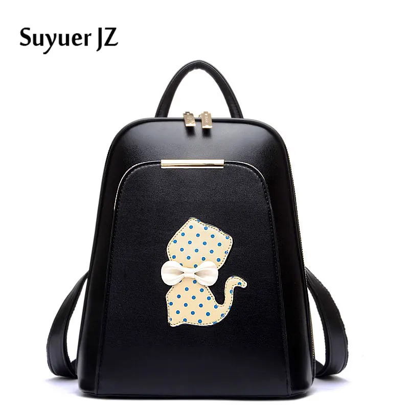 font b Women b font Girls New Arrival Lovely Polka Dot Kitten with Bowknot Preppy