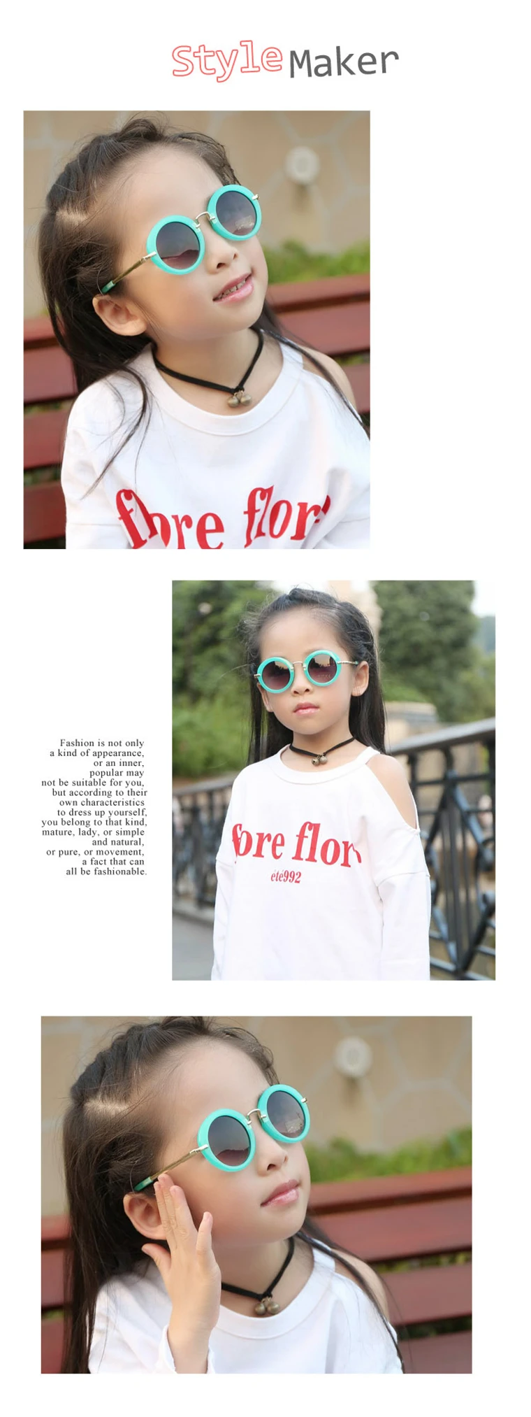 UCOOL 6 Colors Fashion Round Cute Kids Sunglasses Brand Boys Sun glasses Baby Vintage children glasses Gift Oculos De Sol Ga (6)