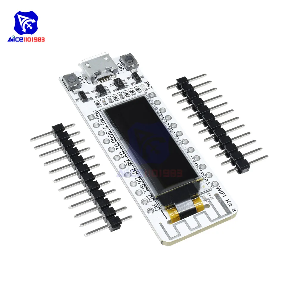 ESP8266 wifi макетная плата 0,91 дюймов OLED дисплей CP2014 NodeMcu белый модуль 32 МБ флэш Интернет вещей для Arduino TTGO