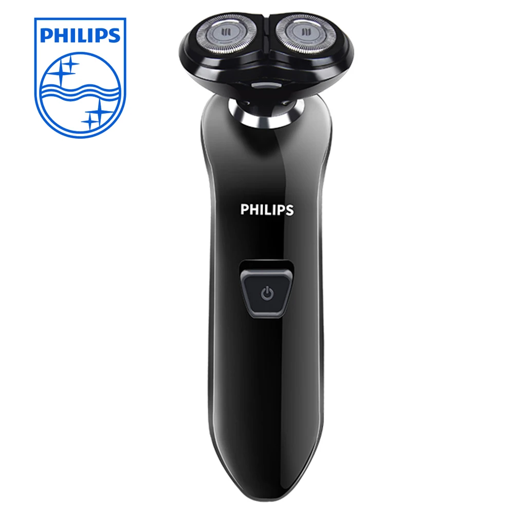 Цена Профессиональная Электробритва Philips для мужчин, моющаяся, с 2 лезвиями, перезаряжаемая, мощная, черная, электрическая бритва, плавающие голо...
