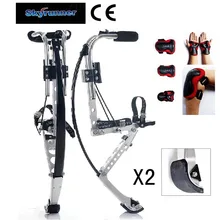 Adult Kangaroo Shoes Jump Stilts With 1 Pair More Replace Pad Male Female Fitness Rebound 154lb-198lb Bounce shoes with more pad