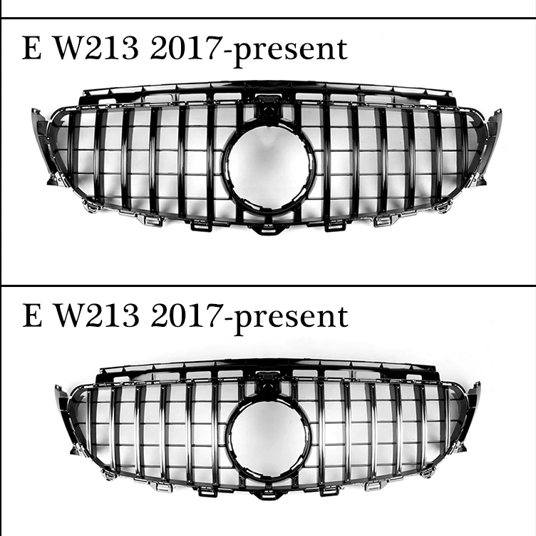 Передняя решетка подходит для Mercedes W117 A W176 W177 C class W204 W205 E W207 W212 W213 GLC X253 GT стиль решетка GTR стайлинга автомобилей