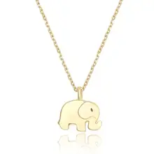 Top fashion 925 Sterling silver elephant gold plated necklace simple design ladies silver 925 jewelry pendant necklace kjjeaxcmy fine jewelry 925 sterling silver plated white gold ring pendant deep amethyst necklace set ladies two piece suit
