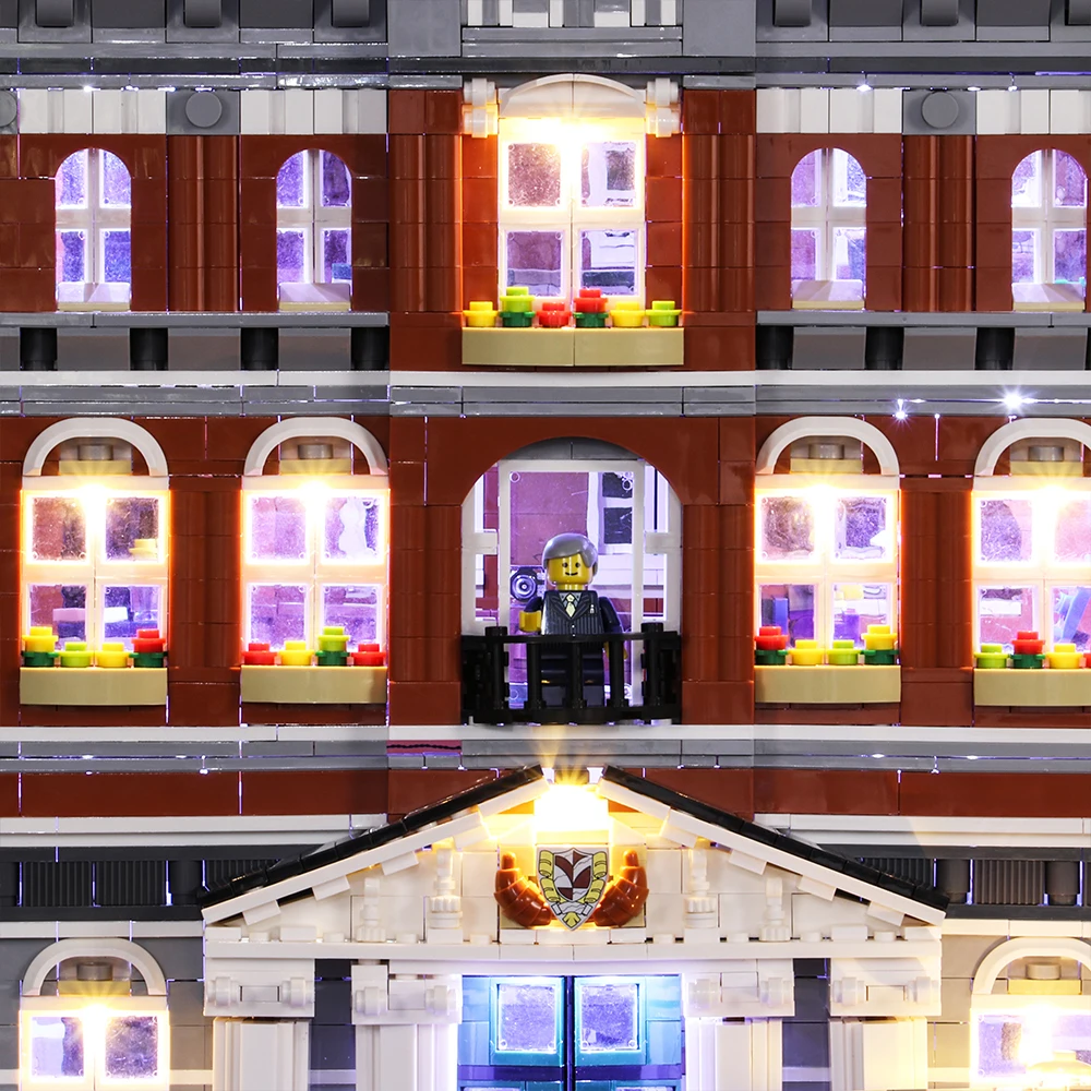 Светодиодный светильник совместимый с Lego 10224 Creators City The town hall 15003 строительные