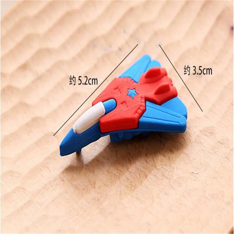 

1PCS Eraser for kids 3D Airplane Modeling rubbr Korea STATIONERY CUTE Cartoon Pupils School Supplies in Eraser student souvenirs