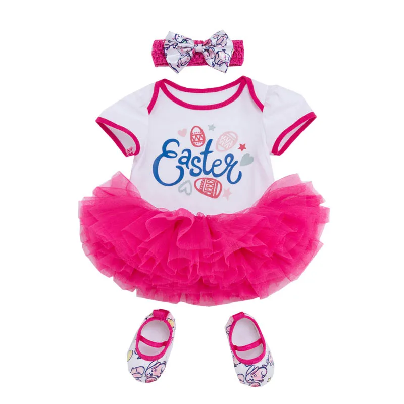 4 шт. детские летние боди с юбкой пачкой и повязкой на голову|baby birthday set|clothing setsbaby