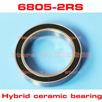 

radial 6805 61805 6805RS S61805 2RS 25*37*7 25x37x7mm stainless steel hybrid ceramic ball bearing Si3N4 bike hub part
