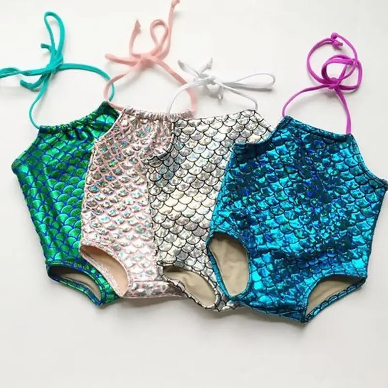 

Mermaid One Piece Swimsuit 2019 Hot Selling Baby Girl Bikini New Kids Swimsuit Swimwear Bathing Suit Beachwear One-piece Bikinis