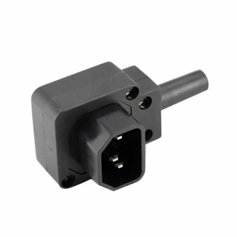 

1 pcs,90 Degree C14 Power Plug, IEC 320 C14 Down Angle Male Plug AC Power Cord/Cable Connector